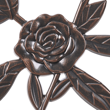 Trädgårdsbänk Piura 88 cm Aluminum - Brun - Utemöbler & utemiljö - Utesoffa - Trädgårdsbänk & utebänk