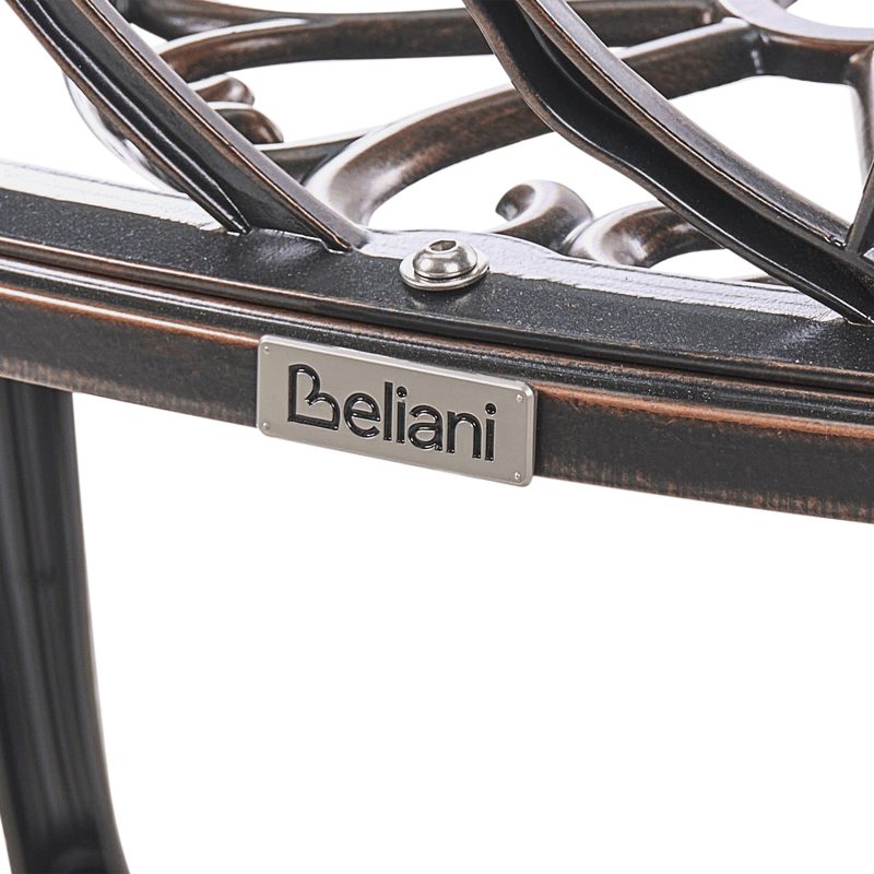 Trädgårdsbänk Piura 88 cm Aluminum - Brun - Utemöbler & utemiljö - Utesoffa - Trädgårdsbänk & utebänk