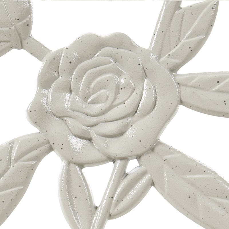 Trädgårdsbänk Piura 88 cm Aluminum - Vit - Utemöbler & utemiljö - Utesoffa - Trädgårdsbänk & utebänk