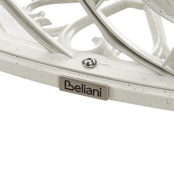 Trädgårdsbänk Piura 88 cm Aluminum - Vit - Utemöbler & utemiljö - Utesoffa - Trädgårdsbänk & utebänk