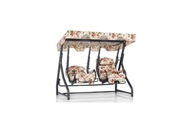 Trädgårdsdubbelgunga Bhika Flerfärgad - Flerfärgad - Utemöbler & utemiljö - Utesoffa - Hängsoffa