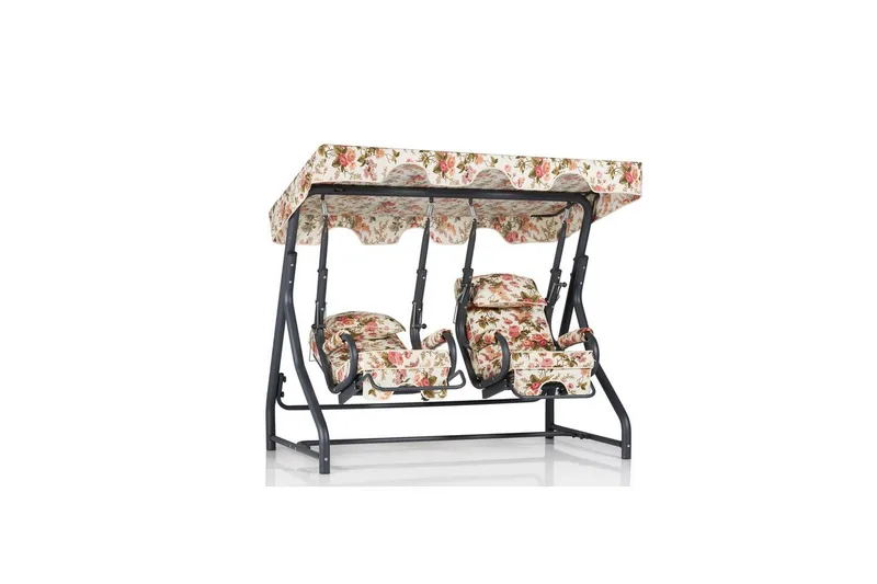 Trädgårdsdubbelgunga Bhika Flerfärgad - Flerfärgad - Utemöbler & utemiljö - Utesoffa - Hängsoffa