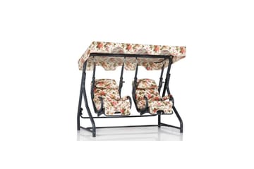 Trädgårdsdubbelgunga Bhika Flerfärgad - Flerfärgad - Utemöbler & utemiljö - Utesoffa - Hängsoffa