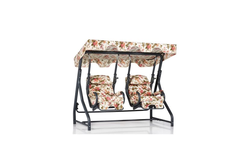 Trädgårdsdubbelgunga Bhika Flerfärgad - Flerfärgad - Utemöbler & utemiljö - Utesoffa - Hängsoffa