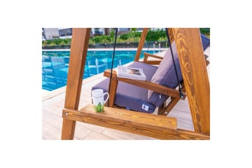 Trädgårdsdubbelgunga Taharoa Antracit - Antracit - Utemöbler & utemiljö - Utesoffa - Hängsoffa