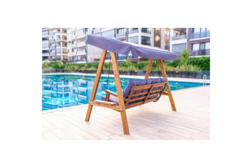 Trädgårdsdubbelgunga Taharoa Antracit - Antracit - Utemöbler & utemiljö - Utesoffa - Hängsoffa