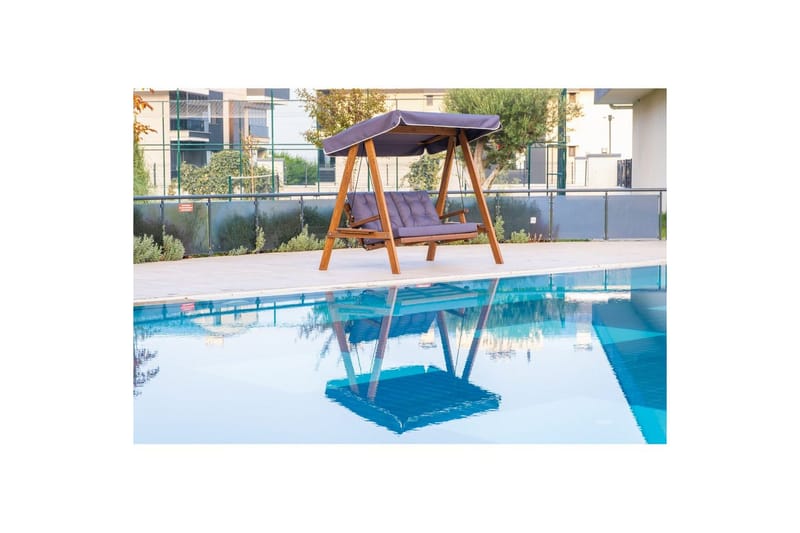 Trädgårdsdubbelgunga Taharoa Antracit - Antracit - Utemöbler & utemiljö - Utesoffa - Hängsoffa