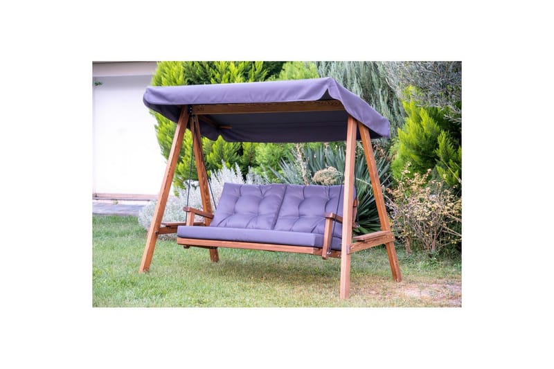 Trädgårdsdubbelgunga Taharoa Antracit - Antracit - Utemöbler & utemiljö - Utesoffa - Hängsoffa
