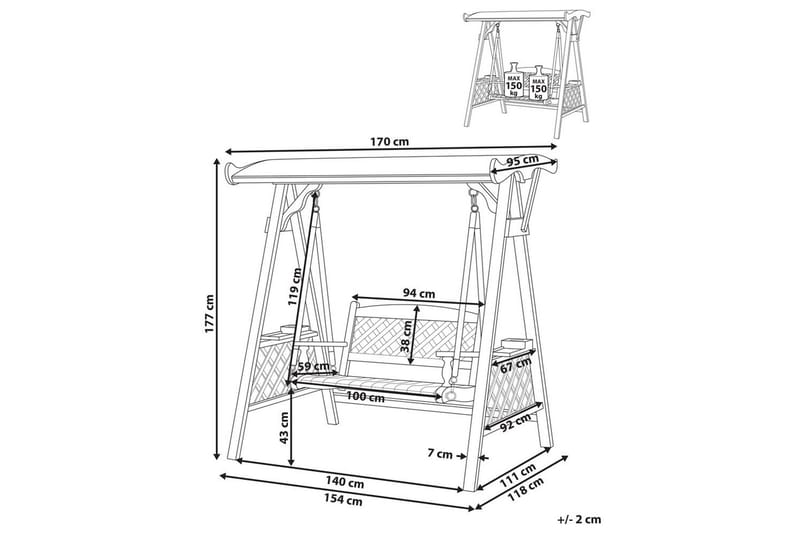 Trädgårdsgunga Senarica - Utemöbler & utemiljö - Utesoffa - Hängsoffa