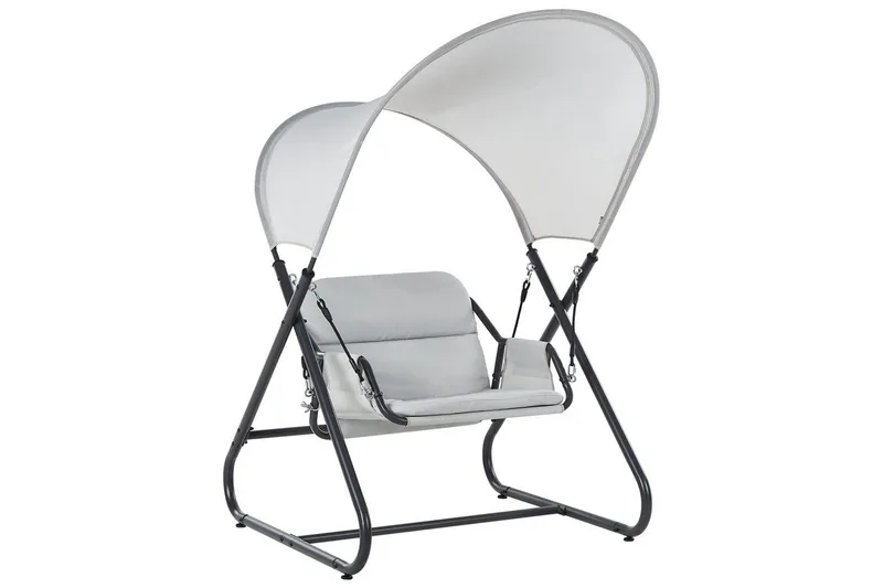 Trädgårdsgunga Solagna, Ljusgrå, 114x117x182 cm
