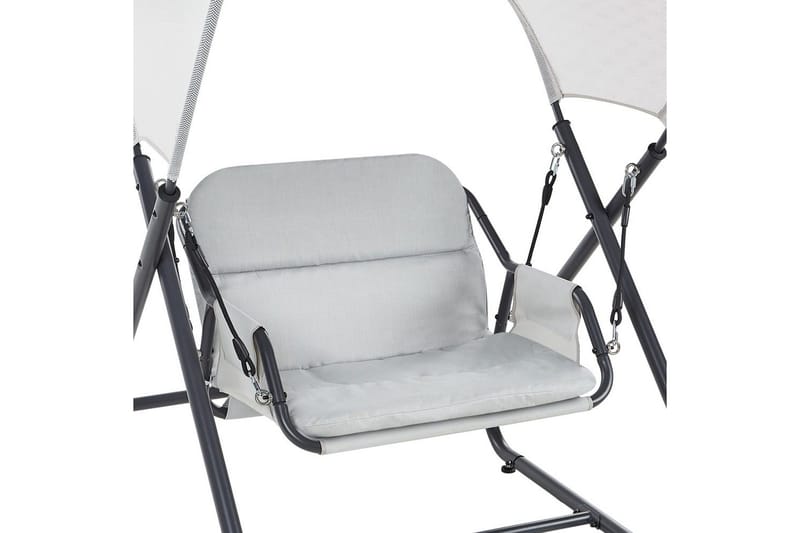 Trädgårdsgunga Solagna - Ljusgrå, 114x117x182 cm - Utemöbler & utemiljö - Utesoffa - Hängsoffa