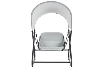 Trädgårdsgunga Solagna - Ljusgrå, 114x117x182 cm - Utemöbler & utemiljö - Utesoffa - Hängsoffa