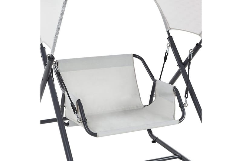 Trädgårdsgunga Solagna - Ljusgrå, 114x117x182 cm - Utemöbler & utemiljö - Utesoffa - Hängsoffa
