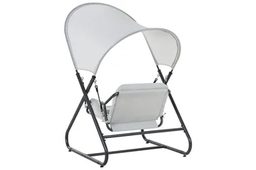 Trädgårdsgunga Solagna - Ljusgrå, 114x117x182 cm - Utemöbler & utemiljö - Utesoffa - Hängsoffa