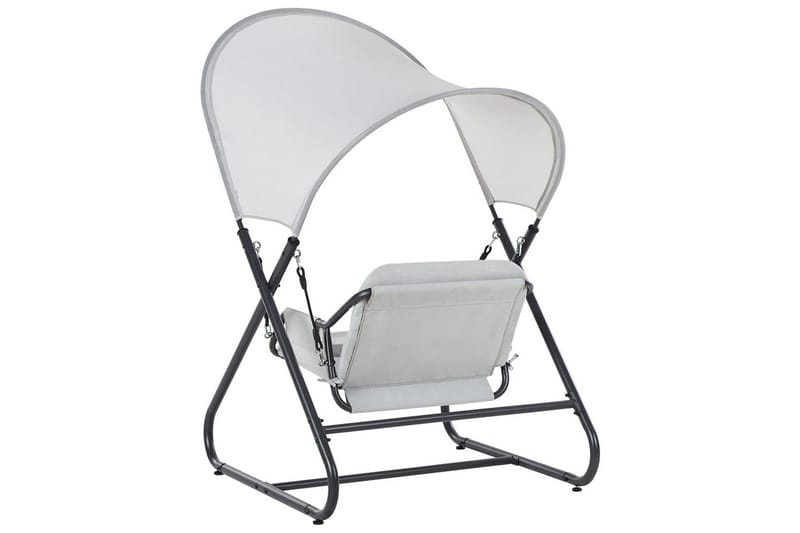 Trädgårdsgunga Solagna - Ljusgrå, 114x117x182 cm - Utemöbler & utemiljö - Utesoffa - Hängsoffa