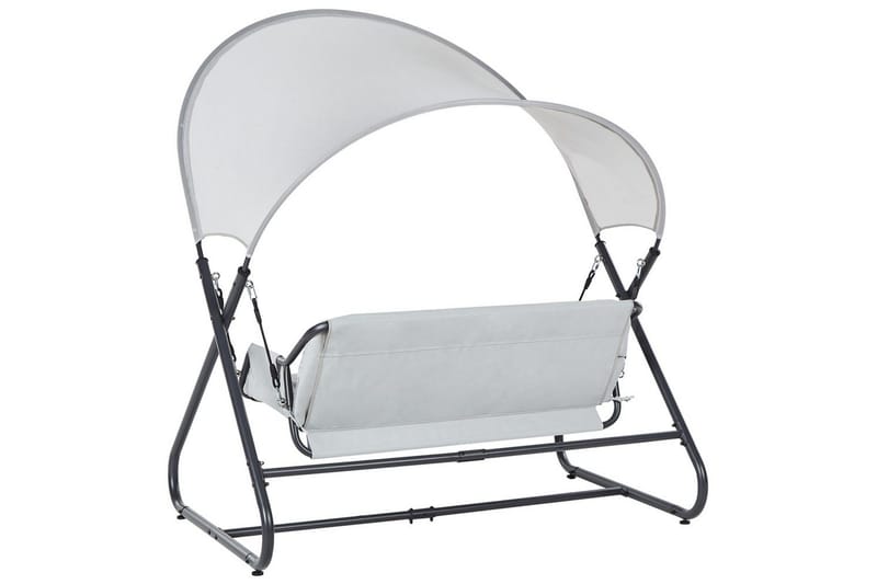 Trädgårdsgunga Solagna - Ljusgrå, 168x113x187 cm - Utemöbler & utemiljö - Utesoffa - Hängsoffa