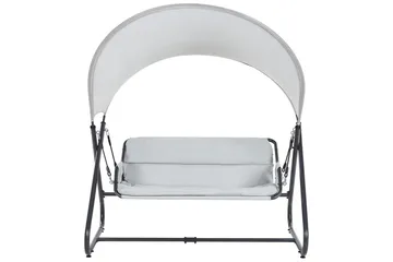 Trädgårdsgunga Solagna - Ljusgrå, 168x113x187 cm - Utemöbler & utemiljö - Utesoffa - Hängsoffa