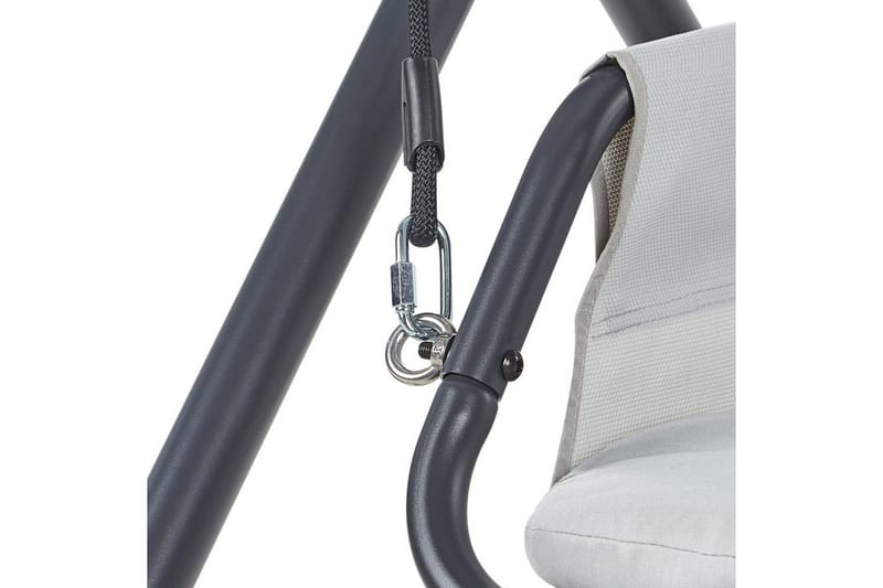 Trädgårdsgunga Solagna - Ljusgrå, 168x113x187 cm - Utemöbler & utemiljö - Utesoffa - Hängsoffa