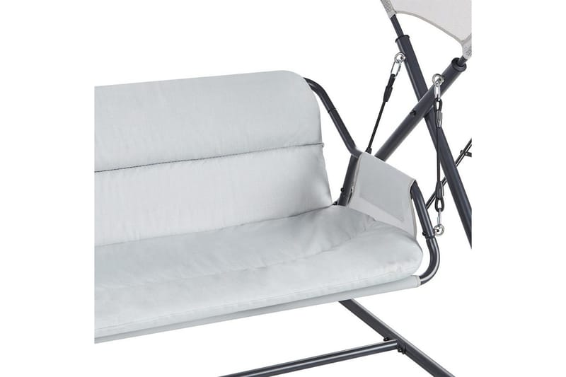 Trädgårdsgunga Solagna - Ljusgrå, 168x113x187 cm - Utemöbler & utemiljö - Utesoffa - Hängsoffa