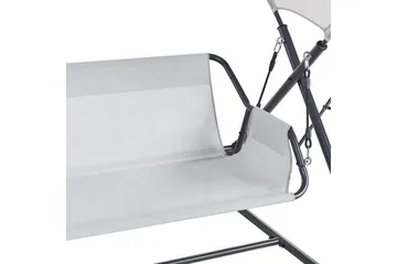 Trädgårdsgunga Solagna - Ljusgrå, 168x113x187 cm - Utemöbler & utemiljö - Utesoffa - Hängsoffa