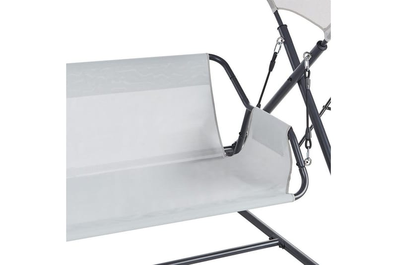 Trädgårdsgunga Solagna - Ljusgrå, 168x113x187 cm - Utemöbler & utemiljö - Utesoffa - Hängsoffa