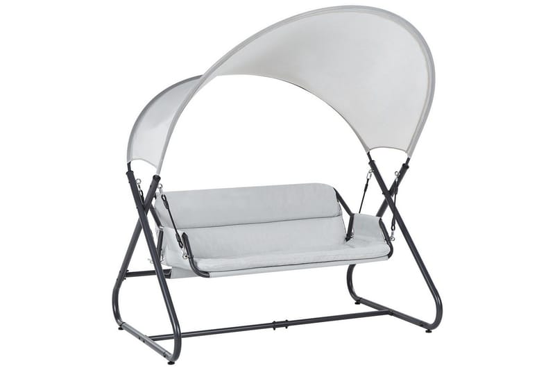 Trädgårdsgunga Solagna, Ljusgrå, 168x113x187 cm