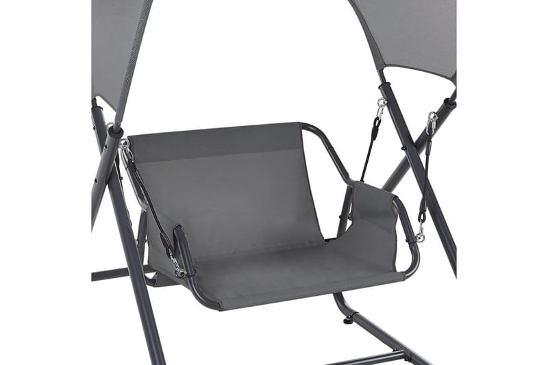 Trädgårdsgunga Solagna - Mörkgrå, 114x117x182 cm - Utemöbler & utemiljö - Utesoffa - Hängsoffa