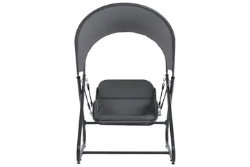 Trädgårdsgunga Solagna - Mörkgrå, 114x117x182 cm - Utemöbler & utemiljö - Utesoffa - Hängsoffa