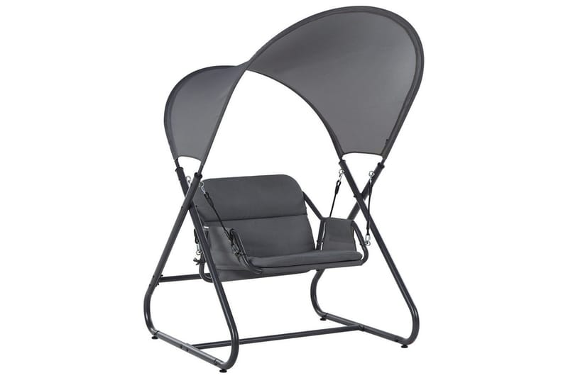 Trädgårdsgunga Solagna, Mörkgrå, 114x117x182 cm