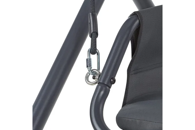 Trädgårdsgunga Solagna - Mörkgrå, 114x117x182 cm - Utemöbler & utemiljö - Utesoffa - Hängsoffa