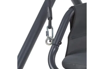 Trädgårdsgunga Solagna - Mörkgrå, 168x113x187 cm - Utemöbler & utemiljö - Utesoffa - Hängsoffa