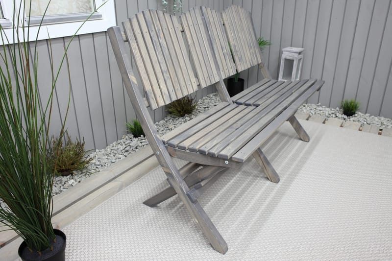 Delpino Utesoffa - Grå - Utemöbler & utemiljö - Utesoffa - Trädgårdssoffa