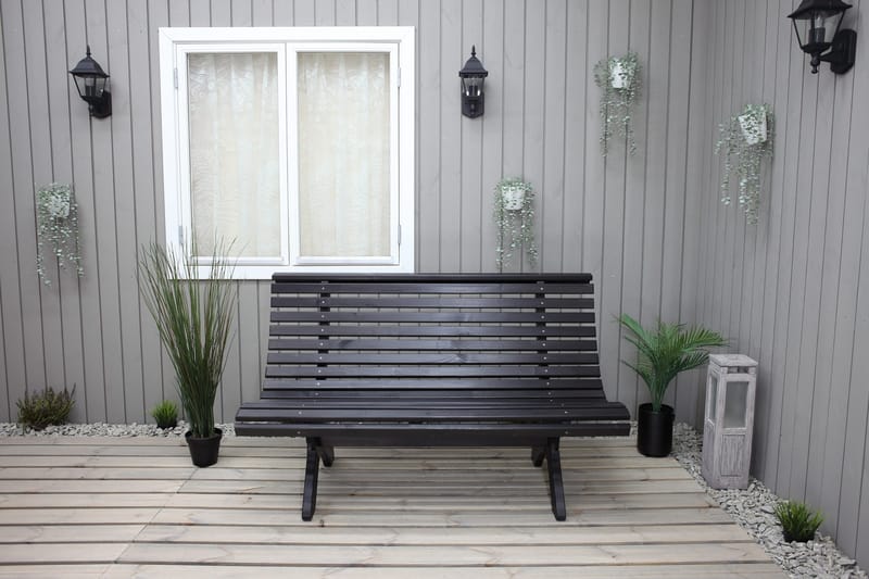 Norvald Bänk Utomhus - Kaffesvart - Utemöbler & utemiljö - Utesoffa - Trädgårdssoffa