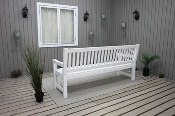 Rimforsa Trädgårdssoffa - Vitlaserad Furu - Utemöbler & utemiljö - Utesoffa - Trädgårdssoffa