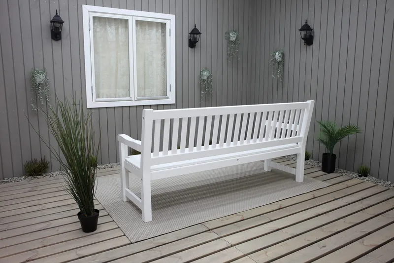 Rimforsa Trädgårdssoffa - Vitlaserad Furu - Utemöbler & utemiljö - Utesoffa - Trädgårdssoffa