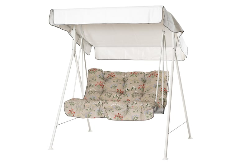 Tritante Komplett Hammock 130 cm - Vit/Blommig - Utemöbler & utemiljö - Utesoffa - Hammock