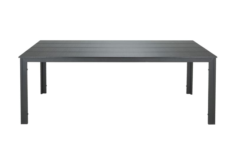 Tunis Matbord utomhus 205x90 cm rektangulärt, Svart/Svart