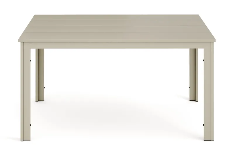 Tunis Rektangulärt Matbord utomhus 140x90 cm i plast och metall - Beige - Utemöbler & utemiljö - Utebord & trädgårdsbord - Matbord utomhus