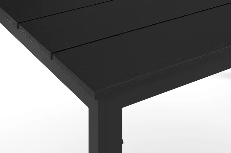 Tunis Rektangulärt Matbord utomhus 140x90 cm i plast och metall - Svart - Utemöbler & utemiljö - Utebord & trädgårdsbord - Matbord utomhus