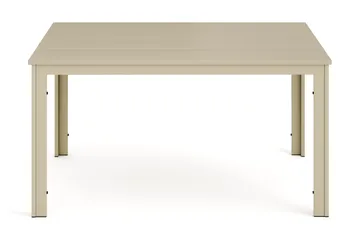 Tunis Rektangulärt Matbord utomhus 140x90 cm i plast och metall - Beige - Utemöbler & utemiljö - Utebord & trädgårdsbord - Matbord utomhus