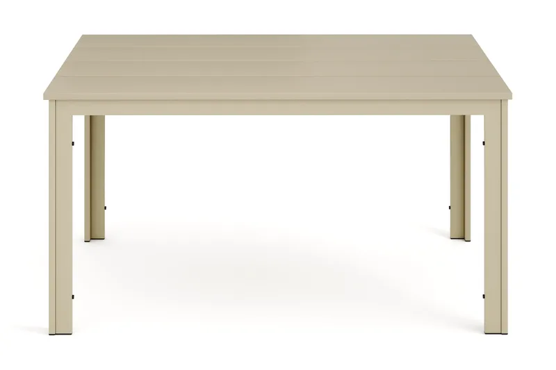 Tunis Rektangulärt Matbord utomhus 140x90 cm i plast och metall - Beige - Utemöbler & utemiljö - Utebord & trädgårdsbord - Matbord utomhus