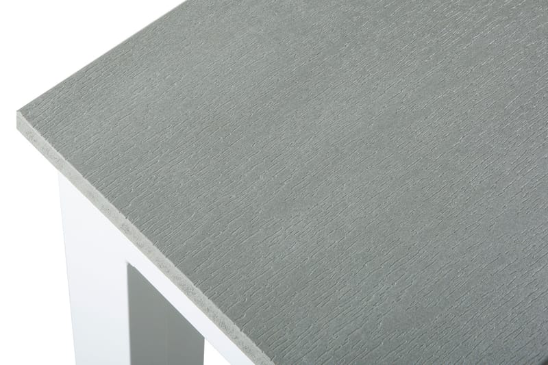 Tunis Rektangulärt Matbord utomhus 140x90 cm i plast och metall - Grå/Vit - Utemöbler & utemiljö - Utebord & trädgårdsbord - Matbord utomhus