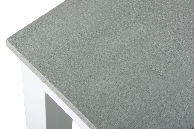 Tunis Rektangulärt Matbord utomhus 140x90 cm i plast och metall - Grå/Vit - Utemöbler & utemiljö - Utebord & trädgårdsbord - Matbord utomhus