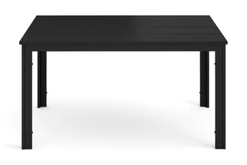 Tunis Rektangulärt Matbord utomhus 140x90 cm i plast och metall - Svart - Utemöbler & utemiljö - Utebord & trädgårdsbord - Matbord utomhus