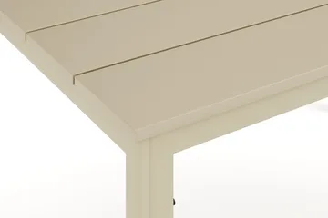 Tunis Rektangulärt Matbord utomhus 140x90 cm i plast och metall - Beige - Utemöbler & utemiljö - Utebord & trädgårdsbord - Matbord utomhus
