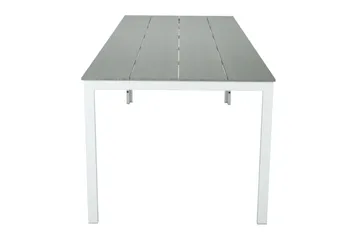 Tunis Stort Rektangulärt Matbord utomhus 205x90 cm i metall och plast - Vit/Grå - Utemöbler & utemiljö - Utebord & trädgårdsbord - Matbord utomhus