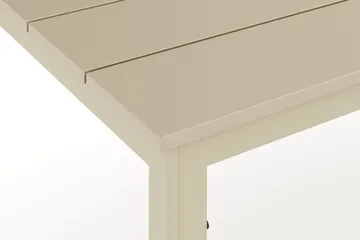 Tunis Stort Rektangulärt Matbord utomhus 205x90 cm i metall och plast - Beige - Utemöbler & utemiljö - Utebord & trädgårdsbord - Matbord utomhus