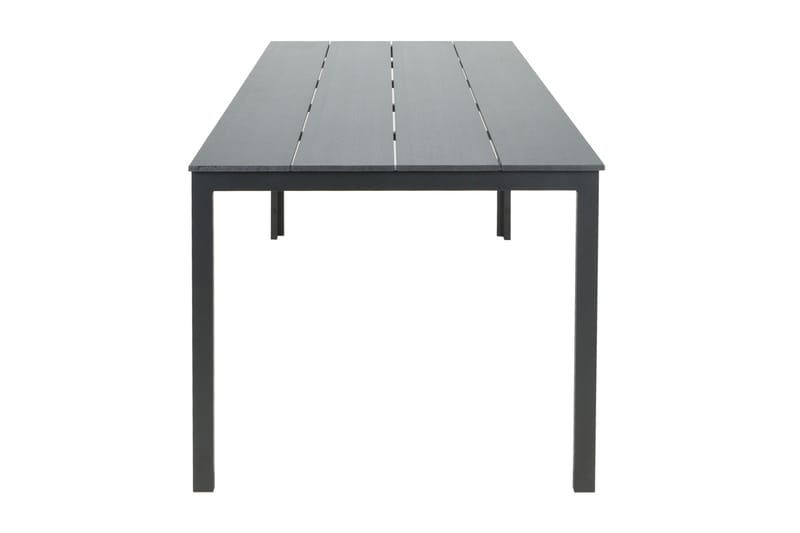 Tunis Stort Rektangulärt Matbord utomhus 205x90 cm i metall och plast - Svart - Utemöbler & utemiljö - Utebord & trädgårdsbord - Matbord utomhus