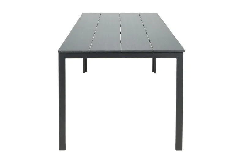 Tunis Stort Rektangulärt Matbord utomhus 205x90 cm i metall och plast - Svart - Utemöbler & utemiljö - Utebord & trädgårdsbord - Matbord utomhus