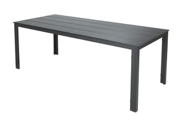 Tunis Stort Rektangulärt Matbord utomhus 205x90 cm i metall och plast - Svart - Utemöbler & utemiljö - Utebord & trädgårdsbord - Matbord utomhus